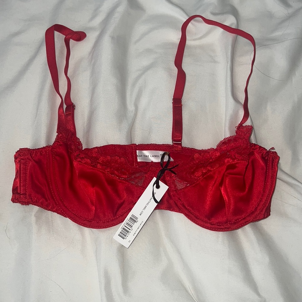Sexy Red Underwire Bra